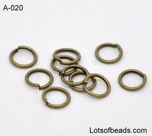 Bronze open jump rings